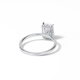 Radiant Hidden Halo Lab Grown Diamond Engagement Ring