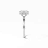 Radiant Hidden Halo Lab Grown Diamond Engagement Ring