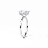 Radiant Hidden Halo Lab Grown Diamond Engagement Ring