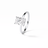 Radiant Hidden Halo Lab Grown Diamond Engagement Ring