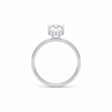 Radiant Hidden Halo Lab Grown Diamond Engagement Ring