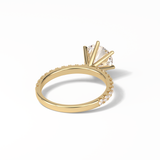 Radiant Pave Lab Grown Diamond Engagement Ring