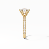 Radiant Pave Lab Grown Diamond Engagement Ring