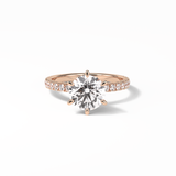 Radiant Pave Lab Grown Diamond Engagement Ring