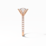 Radiant Pave Lab Grown Diamond Engagement Ring