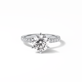 Radiant Pave Lab Grown Diamond Engagement Ring