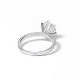 Radiant Pave Lab Grown Diamond Engagement Ring