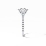 Radiant Pave Lab Grown Diamond Engagement Ring