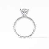 Radiant Pave Lab Grown Diamond Engagement Ring