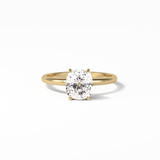 Elongated Cushion Solitaire Lab Grown Diamond Engagement Ring