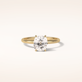 2.35 CT Elongated Cushion Shaped Solitaire Moissanite Engagement Ring