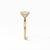 Elongated Cushion Solitaire Lab Grown Diamond Engagement Ring