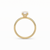 Elongated Cushion Solitaire Lab Grown Diamond Engagement Ring
