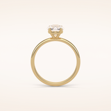 2.35 CT Elongated Cushion Shaped Solitaire Moissanite Engagement Ring