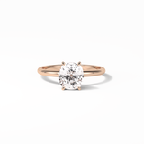 Elongated Cushion Solitaire Lab Grown Diamond Engagement Ring