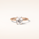 2.35 CT Elongated Cushion Shaped Solitaire Moissanite Engagement Ring