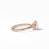 Elongated Cushion Solitaire Lab Grown Diamond Engagement Ring