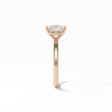 Elongated Cushion Solitaire Lab Grown Diamond Engagement Ring
