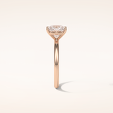 2.35 CT Elongated Cushion Shaped Solitaire Moissanite Engagement Ring