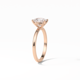 Elongated Cushion Solitaire Lab Grown Diamond Engagement Ring