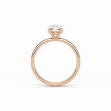 Elongated Cushion Solitaire Lab Grown Diamond Engagement Ring