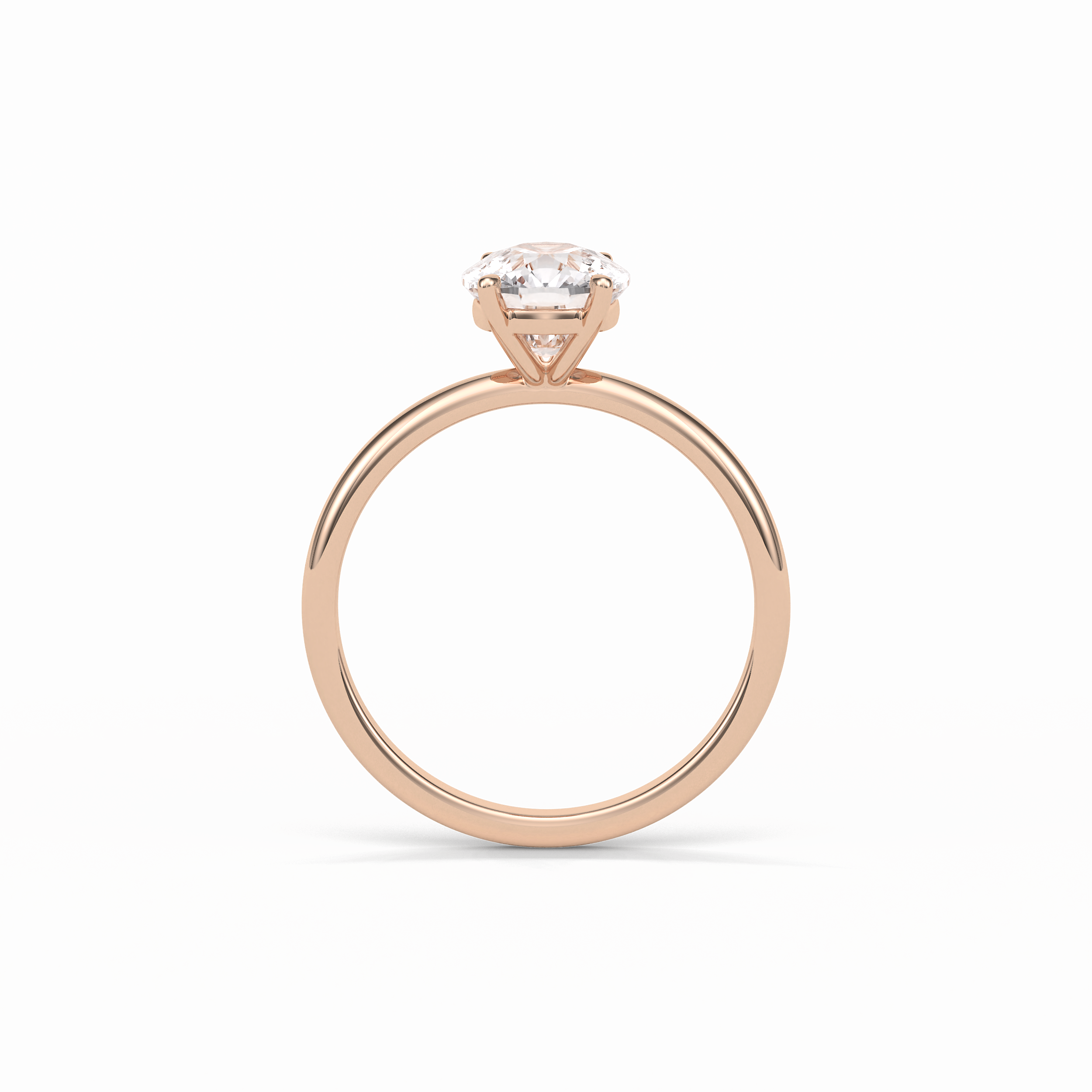 Elongated Cushion Solitaire Lab Grown Diamond Engagement Ring