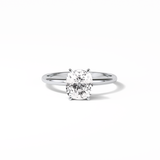 Elongated Cushion Solitaire Lab Grown Diamond Engagement Ring