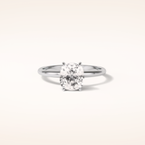 2.35 CT Elongated Cushion Shaped Solitaire Moissanite Engagement Ring