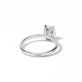 Elongated Cushion Solitaire Lab Grown Diamond Engagement Ring