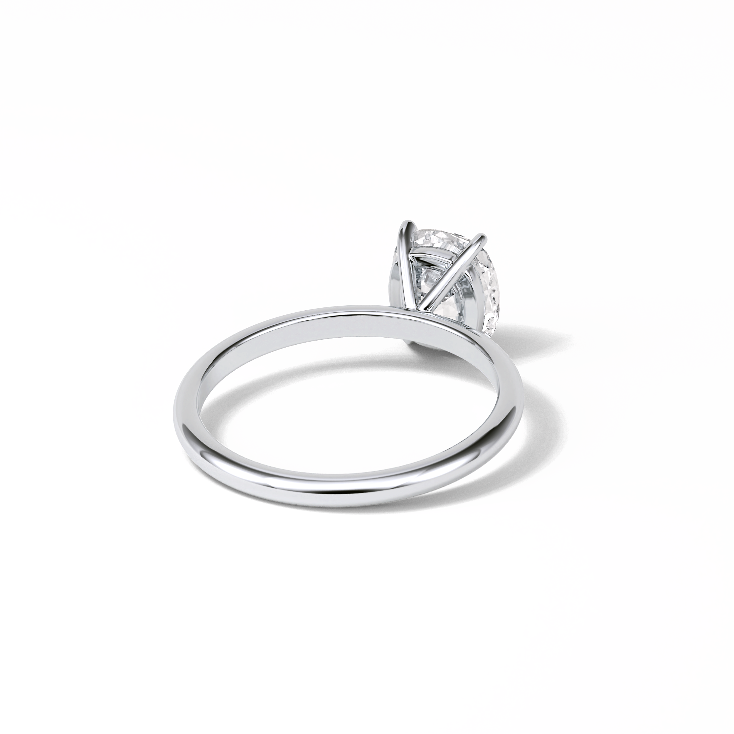 Elongated Cushion Solitaire Lab Grown Diamond Engagement Ring