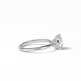 Elongated Cushion Solitaire Lab Grown Diamond Engagement Ring
