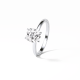 Elongated Cushion Solitaire Lab Grown Diamond Engagement Ring