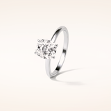 2.35 CT Elongated Cushion Shaped Solitaire Moissanite Engagement Ring