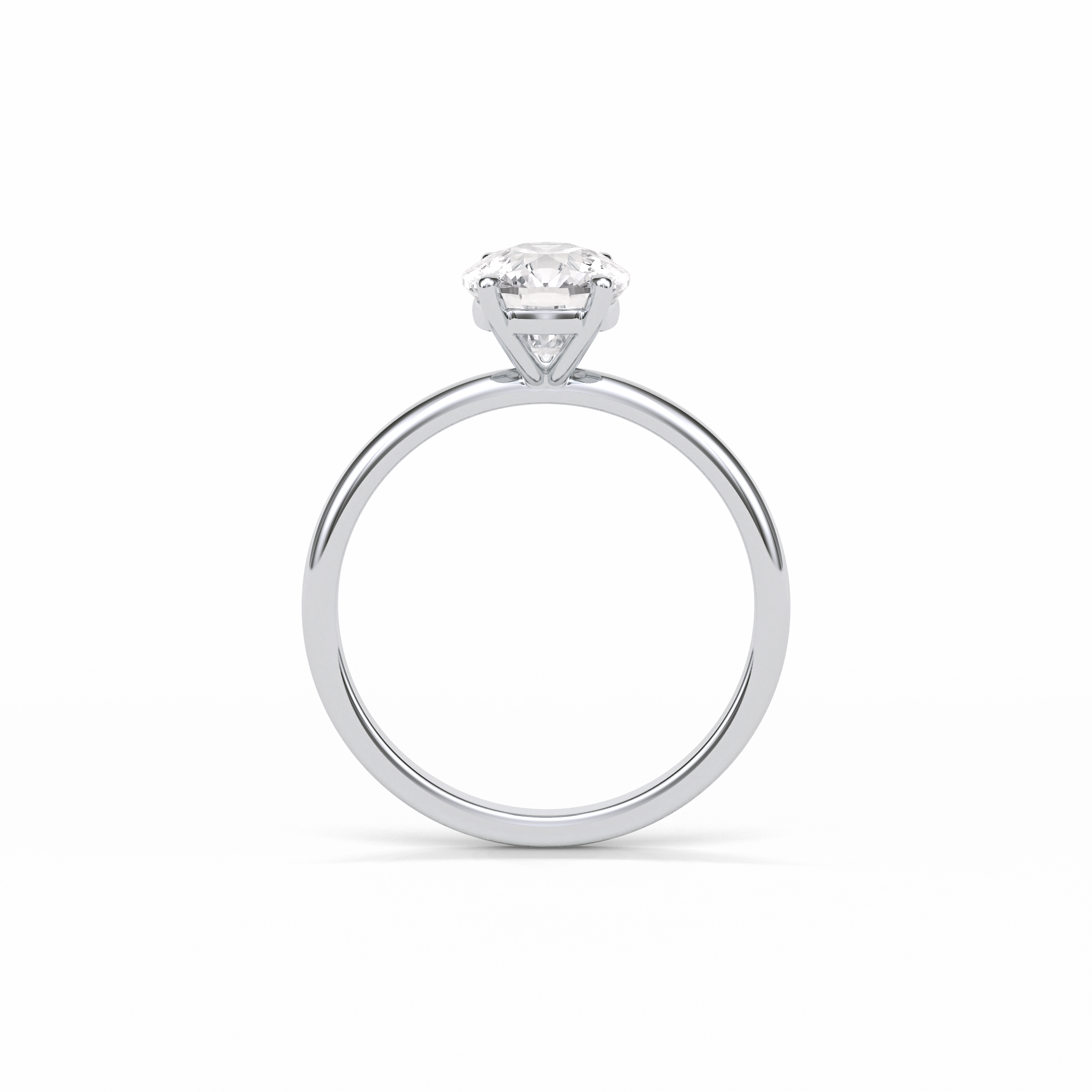 Elongated Cushion Solitaire Lab Grown Diamond Engagement Ring