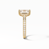Emerald Pave Lab Grown Diamond Engagement Ring
