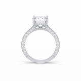 Emerald Pave Lab Grown Diamond Engagement Ring