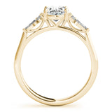 2.0 CT Oval Shaped Moissanite Engagement Ring In Cluster 9