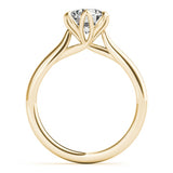 1.0 CT Round Shaped Moissanite Engagement Ring In Solitaire 8
