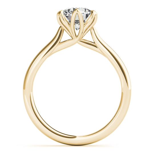 1.0 CT Round Shaped Moissanite Engagement Ring In Solitaire 8