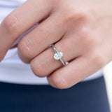 Oval Solitaire Lab Grown Diamond Engagement Ring