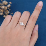 Oval Cluster Lab Grown Diamond Engagement Ring