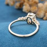 Oval Pave Lab Grown Diamond Engagement Ring