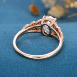 Oval Cluster Lab Grown Diamond Engagement Ring