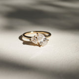 Solitaire Engagement Ring Featuring 1.5 CT Pear Moissanite 4