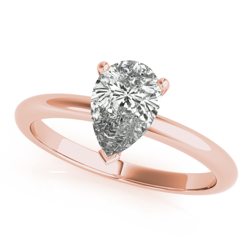 2.5 CT Pear Shaped Moissanite Engagement Ring In Solitaire Design 3