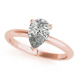 2.5 CT Pear Shaped Moissanite Engagement Ring In Solitaire Design 3