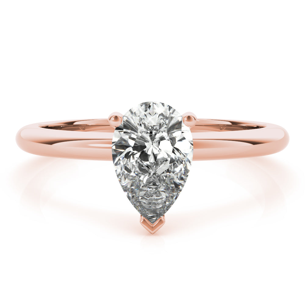 2.5 CT Pear Shaped Moissanite Engagement Ring In Solitaire Design 7