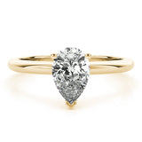 2.5 CT Pear Shaped Moissanite Engagement Ring In Solitaire Design 8