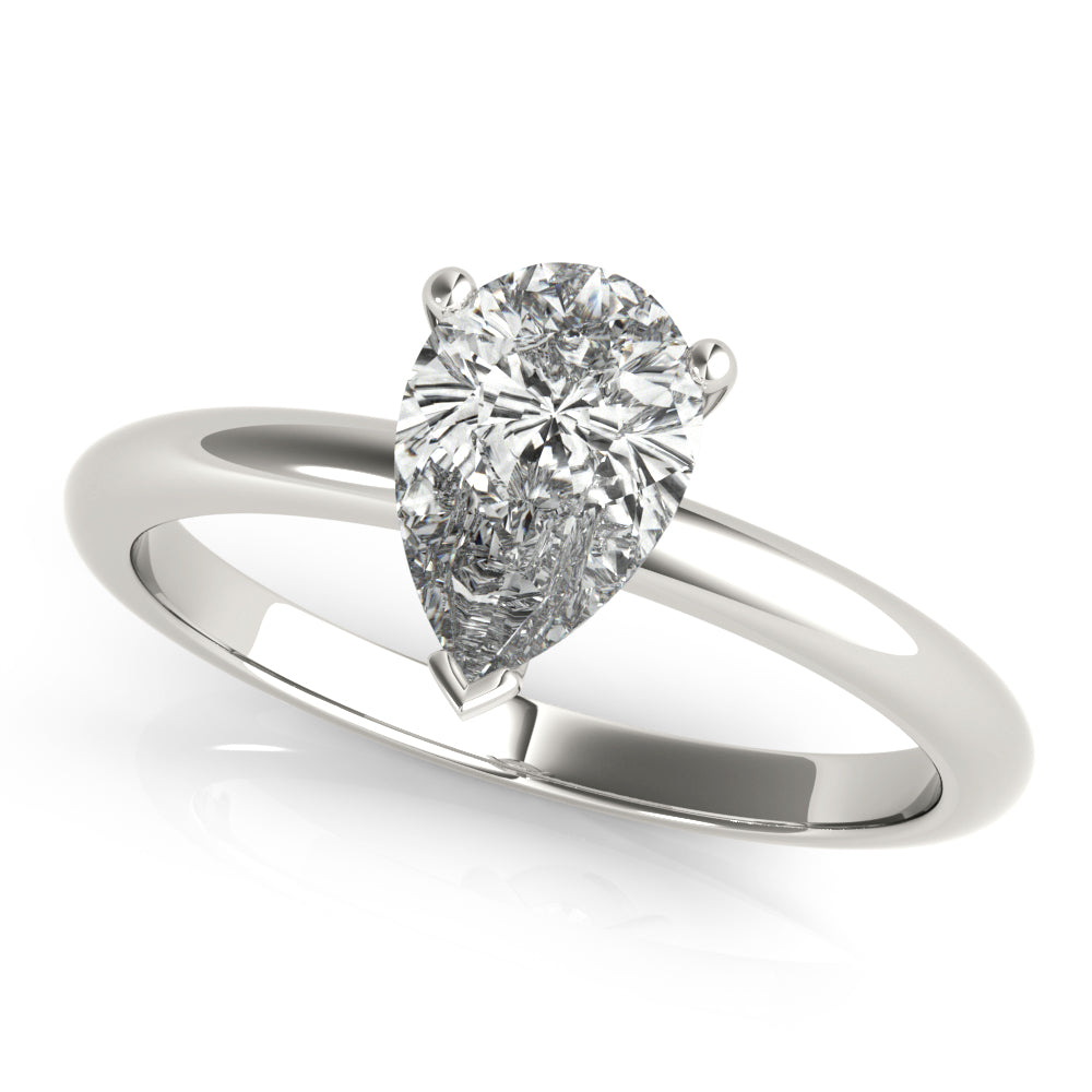 2.5 CT Pear Shaped Moissanite Engagement Ring In Solitaire Design 2