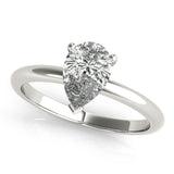 2.5 CT Pear Shaped Moissanite Engagement Ring In Solitaire Design 2